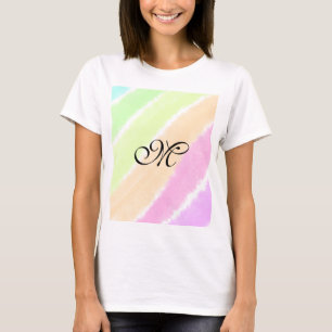 Camiseta Linhas de cores do stripper do arco-íris adicionam