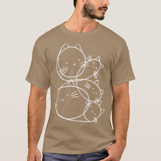 Camiseta Linhas de Doodles Gatos por Tobe Fonseca