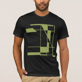 Camiseta Linhas de Formas Olivais MCM Olhar Abstrato Geomét