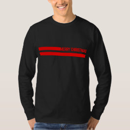 Camiseta linhas de natal feliz