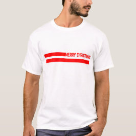 Camiseta linhas de natal feliz