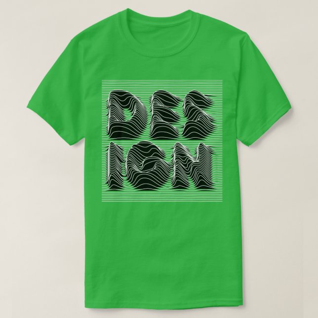 Camiseta linhas de onda design (Frente do Design)