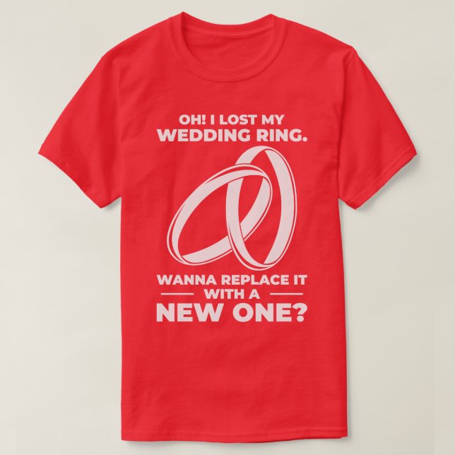 Camiseta Linhas de Separação do Anel de Casamento de Relaçã (Frente do Design)