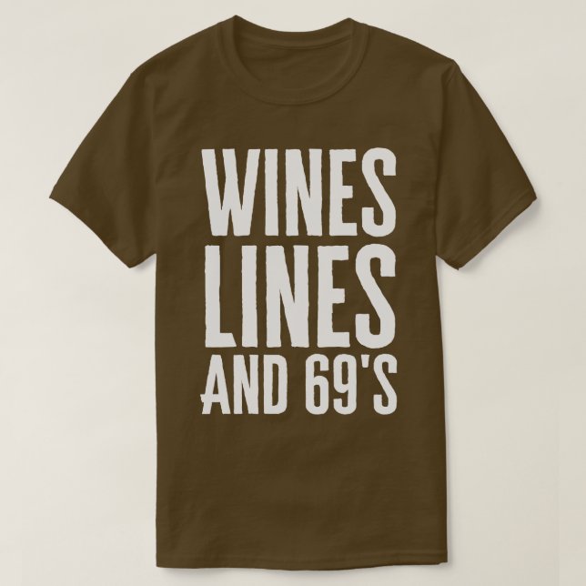 Camiseta Linhas De Vinhos E 69S (Frente do Design)