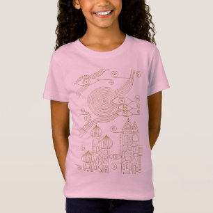 Camiseta Linhas Desenhadas à Mão por EDDArt - Juntar 3