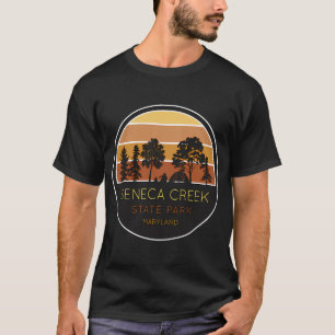 Camiseta Linhas do Céu do Parque Estadual de Seneca Creek