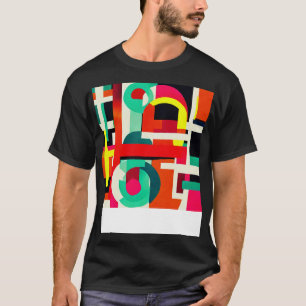 Camiseta Linhas e Curvas Bauhaus Design