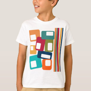 Camiseta Linhas e Retângulos