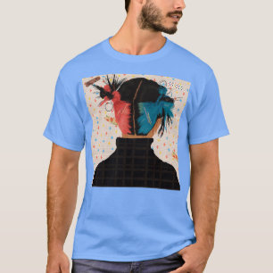 Camiseta Linhas em forma de papel para cabelo