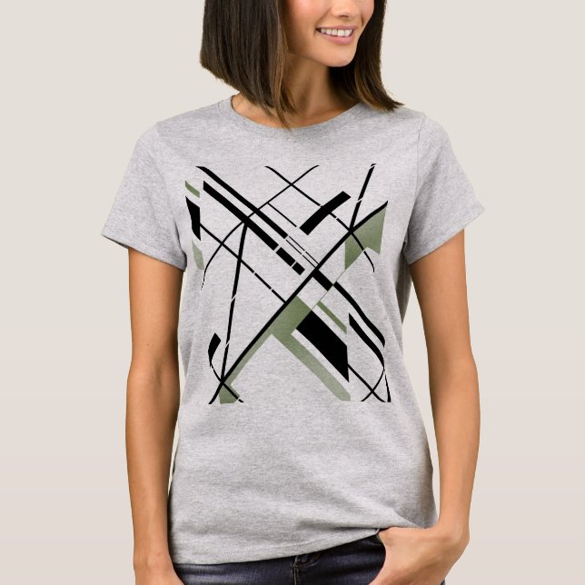 Camiseta Linhas Geométricas MCM de Linhas Cruzadas de Azeit (Frente)
