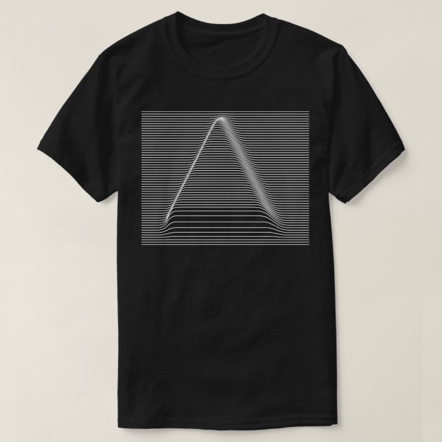 Camiseta linhas geométricas triangulares (Frente do Design)