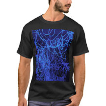 Linhas luminosas abstrato azuis