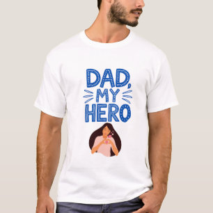 Camiseta Linhas Negrito e Cores Fortes para um Herói da Vid