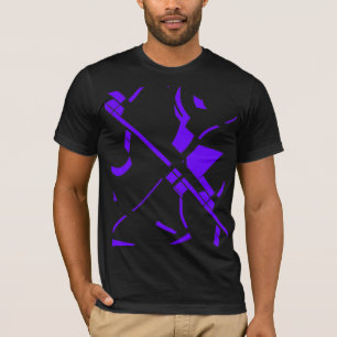 Camiseta Linhas onduladas roxas Abstrato Contemporâneo MCM