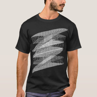 Camiseta linhas quadradas design 1