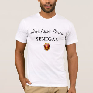 Camiseta Linhas t-shirt SENEGAL da herança sublime