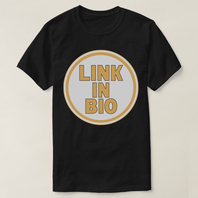 Camiseta Link na Biografia (Frente do Design)