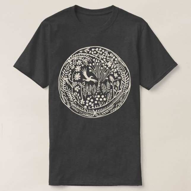 Camiseta Lino Cut Bird 3 (Frente do Design)