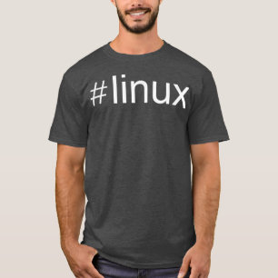 Camiseta Linu lover hashtag tee Penguin Tu Open Source