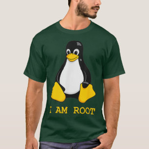 Camiseta Linu Mascot Tu O Pinguim Eu Sou Raiz De Homens Mul