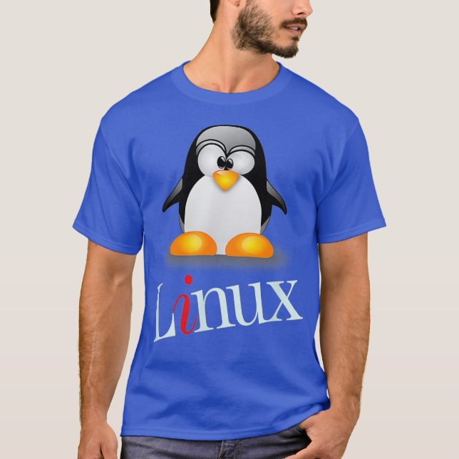 Camiseta Linu Os Engraçado Tu Penguin Tee (Frente)