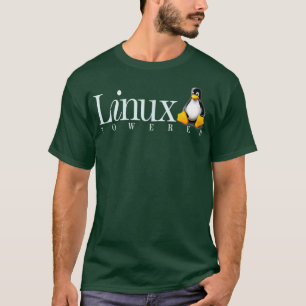 Camiseta Linu Os Powered by Linu Penguin Tee