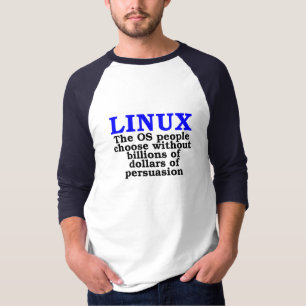 Camiseta Linux. As pessoas do ósmio escolhem…