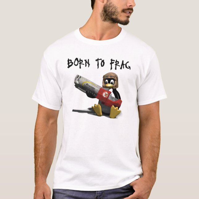 Camiseta linux_born_frag (Frente)
