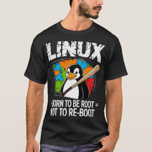 Camiseta Linux - Nascido Para Ser Root