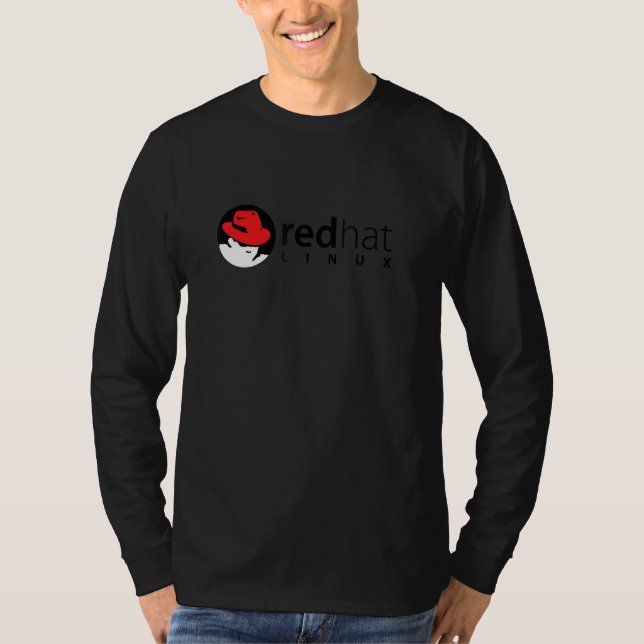 Camiseta Linux redhat amante do sistema So de código aberto (Frente)