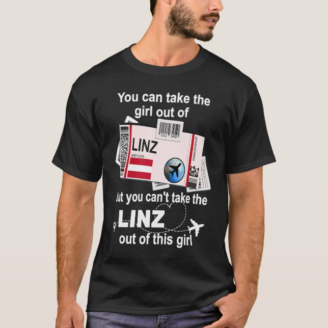 Camiseta Linz Boembarque Pass Linz Girl Linz (Frente)