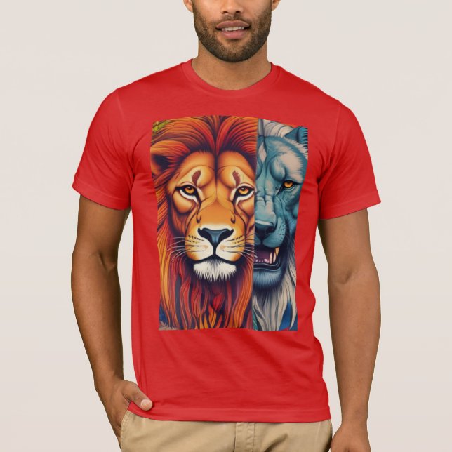 Camiseta Lion Animal Kingdom Tshirt design (Frente)