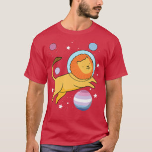 Camiseta Lion Astronauta Bigender Pride
