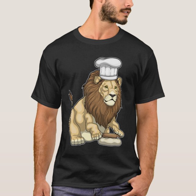 Camiseta Lion Baker Chef hat (Frente)