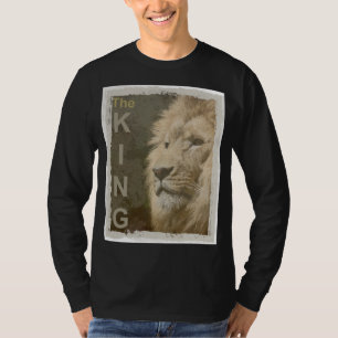 Camiseta Lion Black Color Elegante Moderno Modelo básico