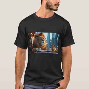 Camiseta "Lion Coffee Break com Cub Tee"