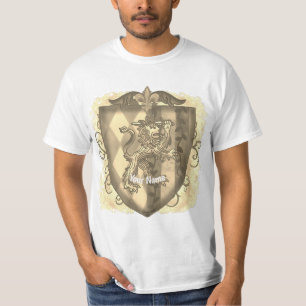 Camiseta Lion Crest Stripe Sobrenome blindado