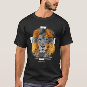 Camiseta Lion Cross Jesus Cristo Senhor Cristão Deus Acredi