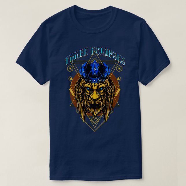 Camiseta Lion Cyberpunk Dystopian Futurística Pós-Sic (Frente do Design)