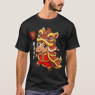 Camiseta Lion Dance Year of The Horse Chinese New Year 2026