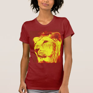 Camiseta Lion de pop Art