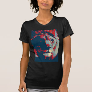 Camiseta Lion de pop Art