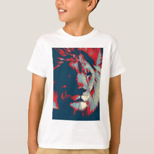 Camiseta Lion de pop Art