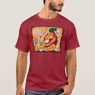 Camiseta LION E LAMB PEACE por Jeff Willis Art
