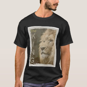 Camiseta Lion Elegante Modern Black Color Modelo básico