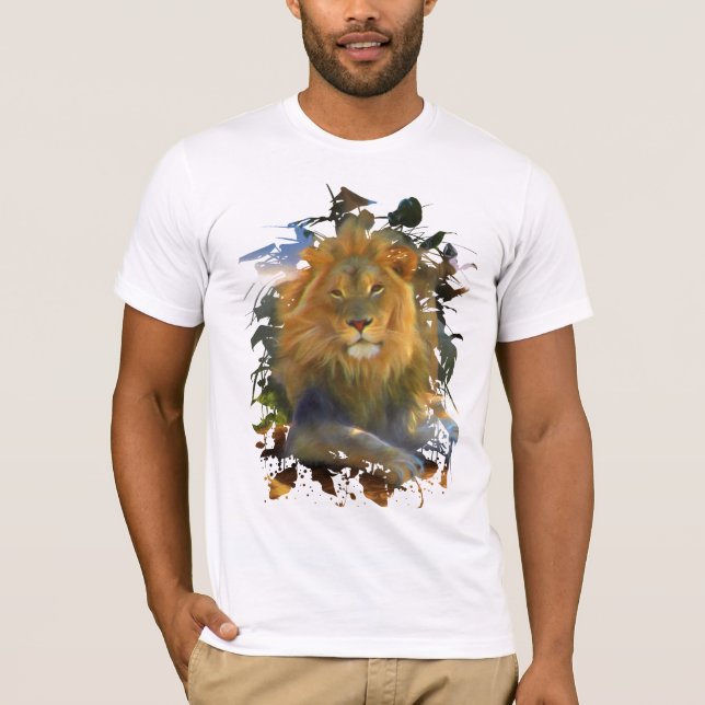 Camiseta LION EM TORNO DE T-Shirt (Frente)
