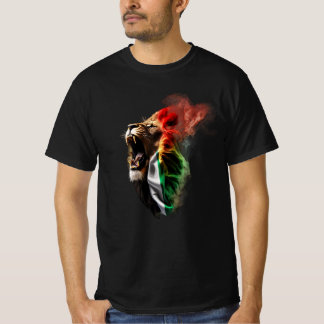 Camiseta Lion explode fora da bandeira sul-africana