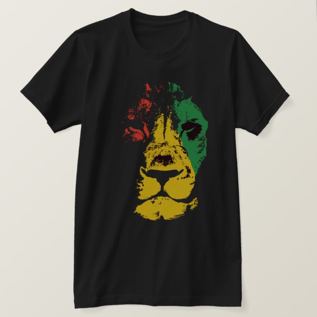 Camiseta Lion Face T-Shirt (Frente do Design)