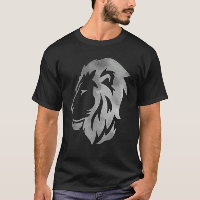 Camiseta Lion Felidae Grandes Roupas de Gato Homens Mulhere (Frente)