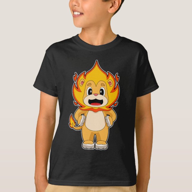 Camiseta Lion Flame (Frente)